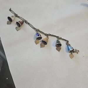 "Siam Silver" and Enamel Bracelet